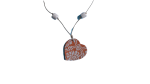 collana con ciondolo in ceramica