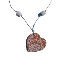 collana con ciondolo in ceramica