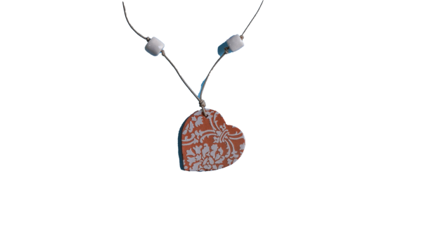 collana con ciondolo in ceramica