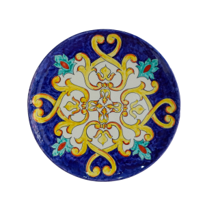 piatto murale blu