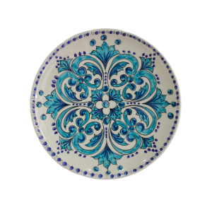 piatto murale celeste e blu