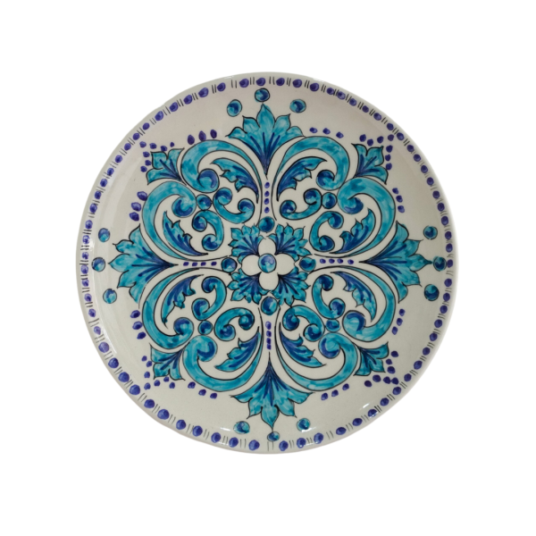 piatto murale celeste e blu